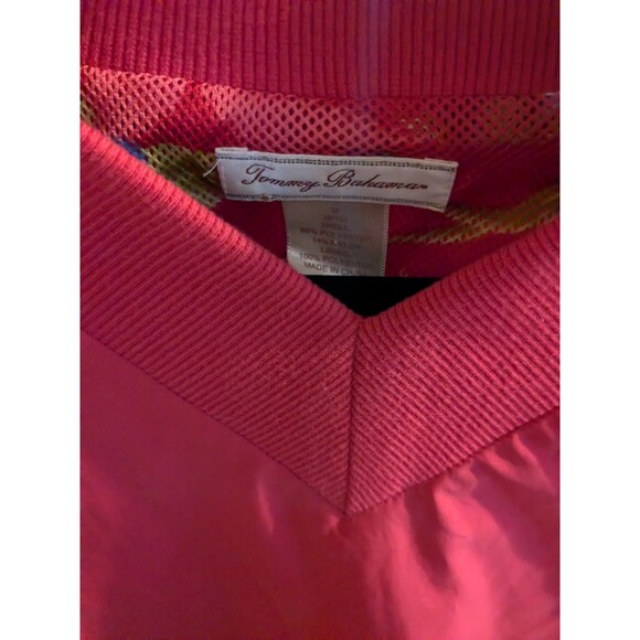 Tommy Bahama Women's V-Neck Windbreaker  Reversible Pink  Top M - Picture 7 of 8